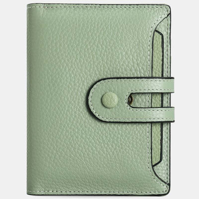 Women's Genuine Leather Bifold RFID Blocking Compact Wallet