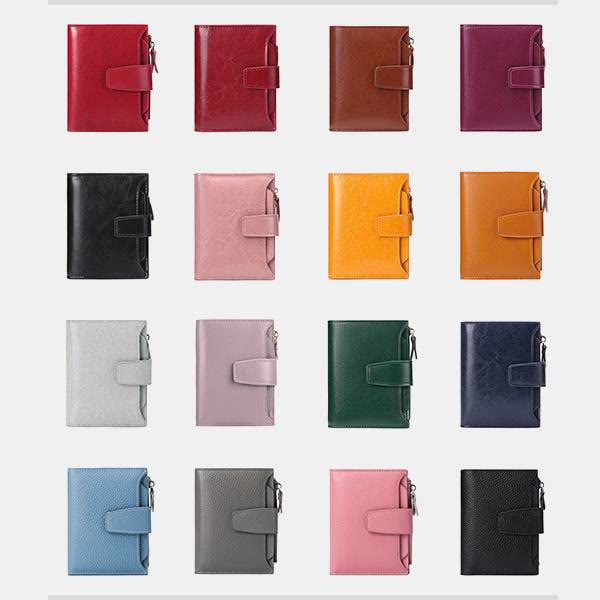 Multi-card Vintage Designed RFID Blocking Wallet Purse