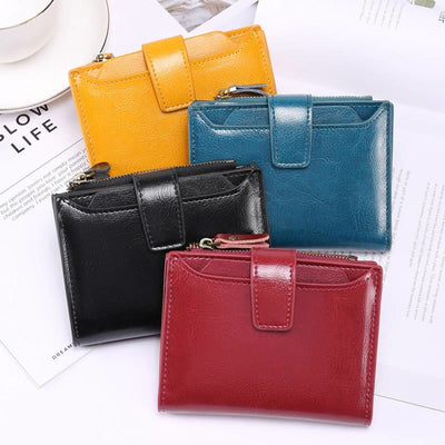 Multi-card Vintage Designed RFID Blocking Wallet Purse