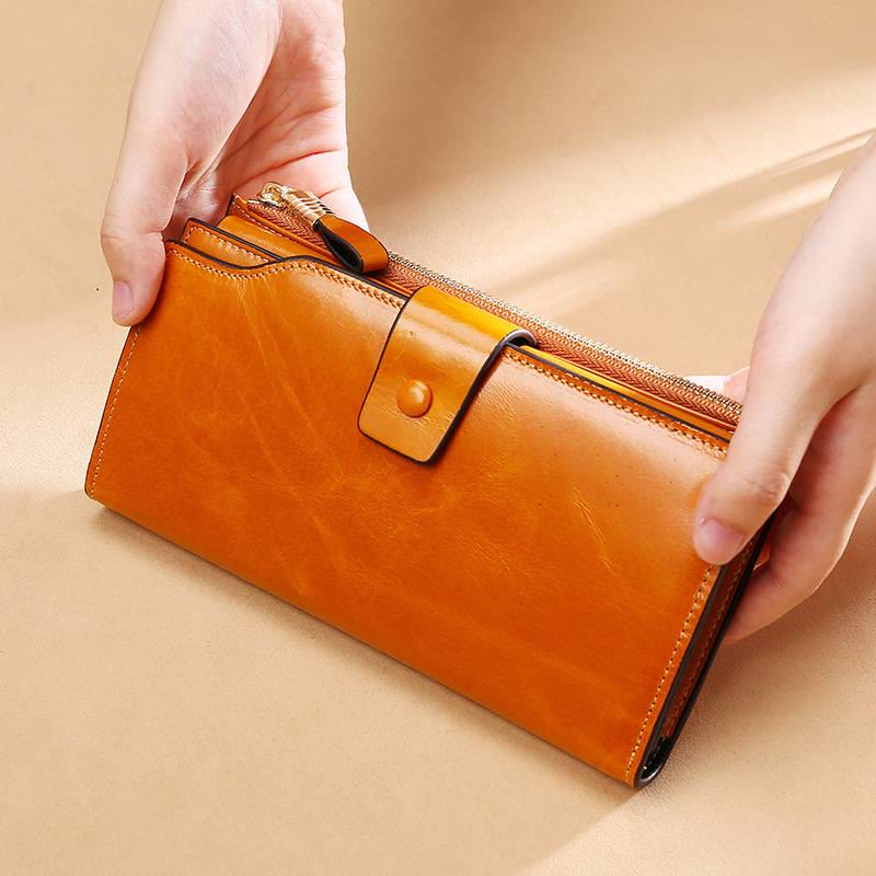 RFID Multifunctional Large Capacity Trifold Wallet