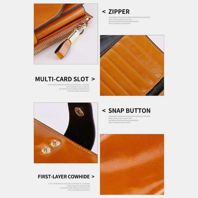 RFID Multifunctional Large Capacity Trifold Wallet