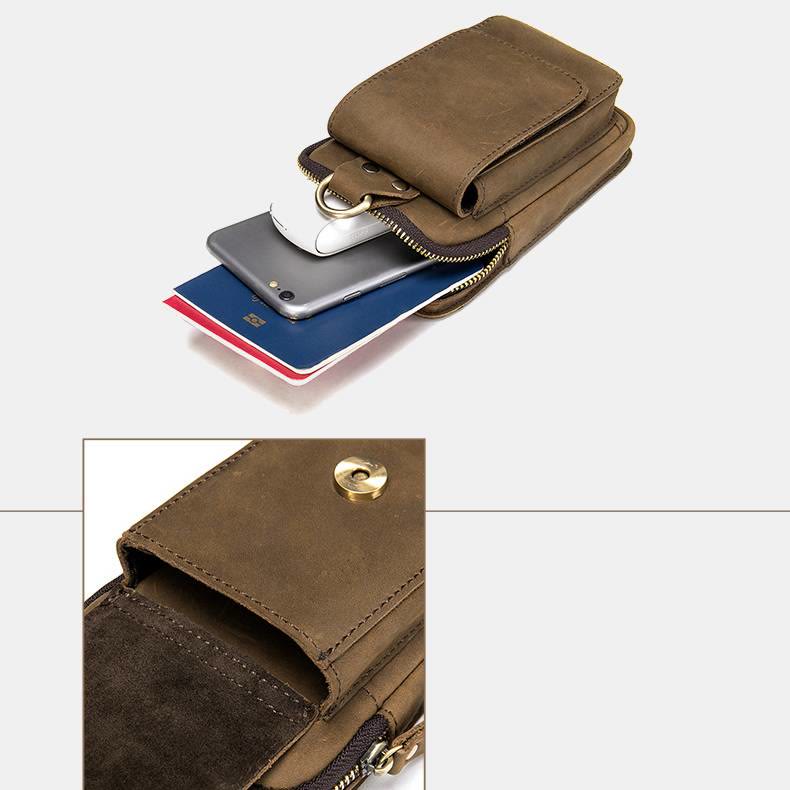 Fashion Hook Durable Cigarette Case Phone Waist Bags