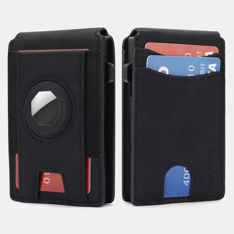 Women Men Airtag Wallet RFID Flip Leather Card Holder