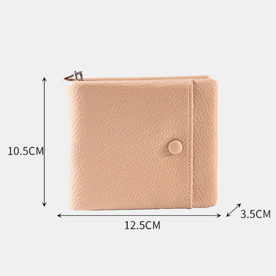 Vegan Leather Women Zip Around Wallet Bifold Wallet Card Holder