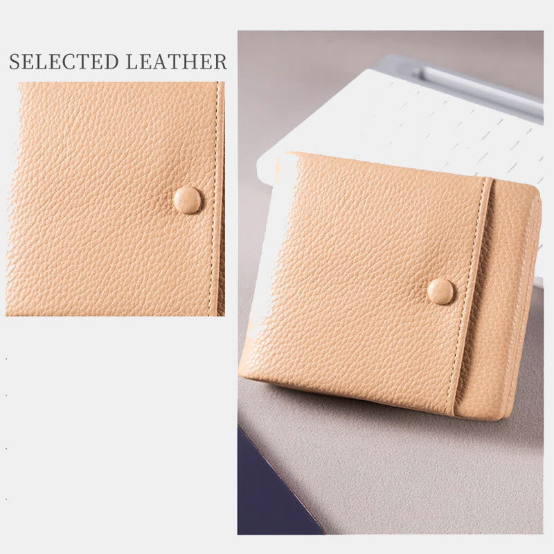 Vegan Leather Women Zip Around Wallet Bifold Wallet Card Holder