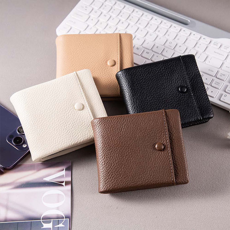 Vegan Leather Women Zip Around Wallet Bifold Wallet Card Holder