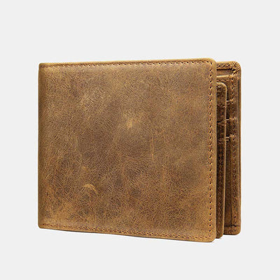 RFID Blocking Slim Trifold Wallet for Men with ID Window