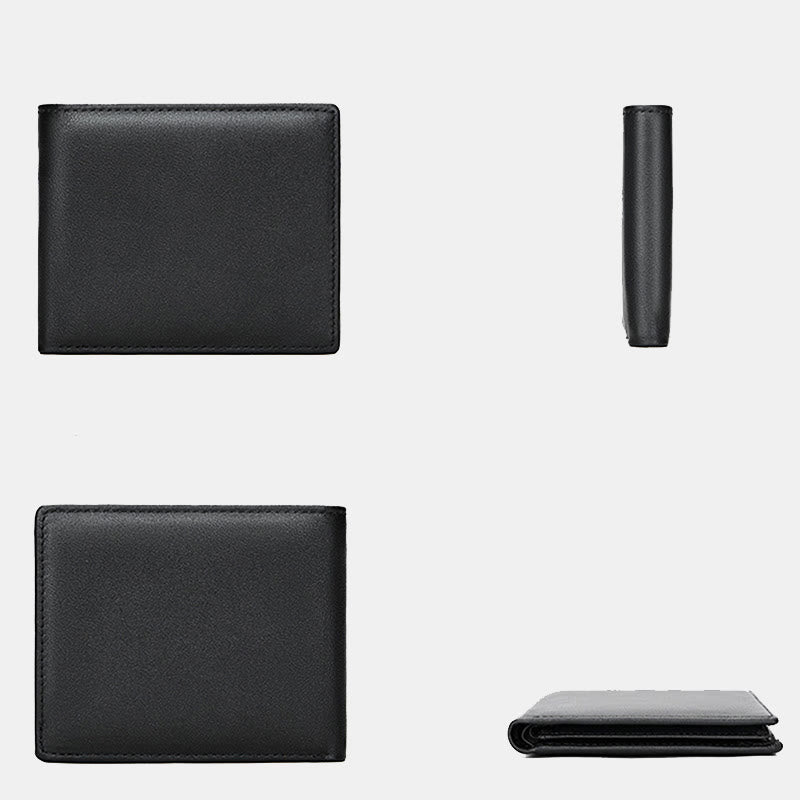 RFID Blocking Slim Trifold Wallet for Men with ID Window