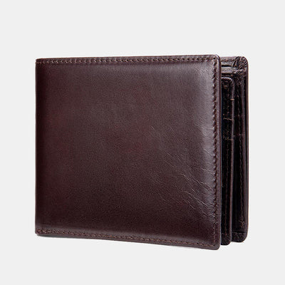 RFID Blocking Slim Trifold Wallet for Men with ID Window