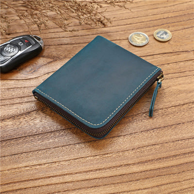 Genuine Leather Coin Purse Mini Pouch Change Wallet for Men Women