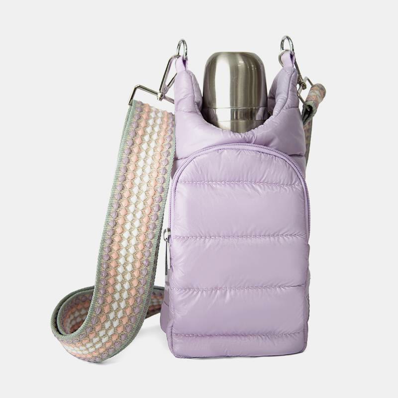 Down Bottle Cover For Winter Outdoor Portable Crossbody Cup Cover