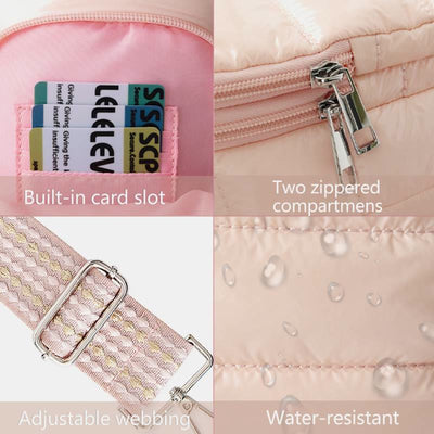 Down Bottle Cover For Winter Outdoor Portable Crossbody Cup Cover