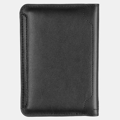 Genuine Leather Minimalist Bifold Magnet Passport Holder Card Holder