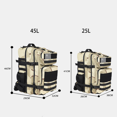 Functional Tactical Backpack Multi-Pocket Travel Hiking Sports Backpack