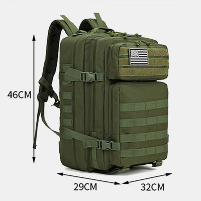 45L Outdoor Hiking Travel Backpack Multi-Pocket Military Backpack