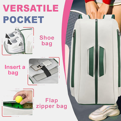 Tennis Backpack for Women Men for Racket Shoes Professional Tennis Bag