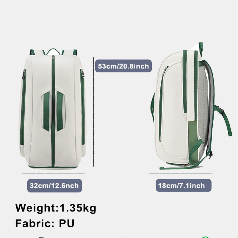 Tennis Backpack for Women Men for Racket Shoes Professional Tennis Bag