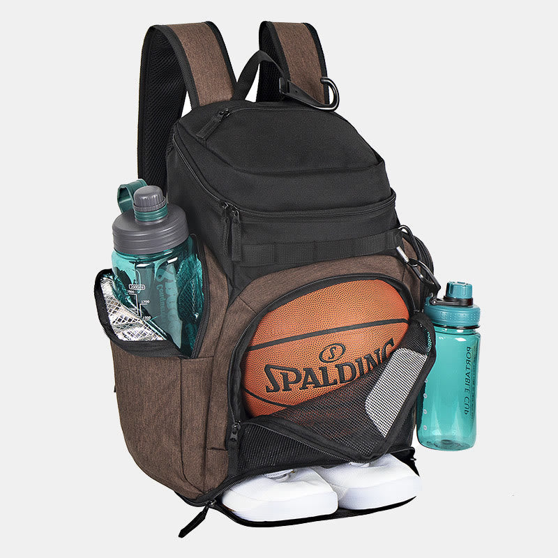 Unisex Soccer Basketball Backpack Sport Backpack with Shoe Compartment