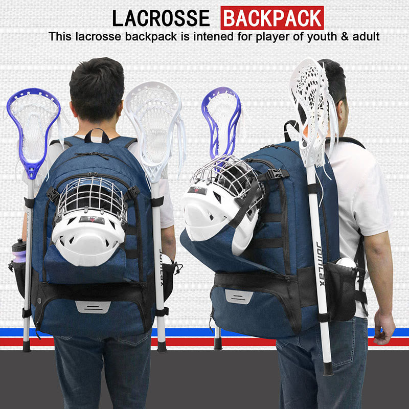 Lacrosse Bag Field Hocket Backpack Sport Bag with Two Stick Holders