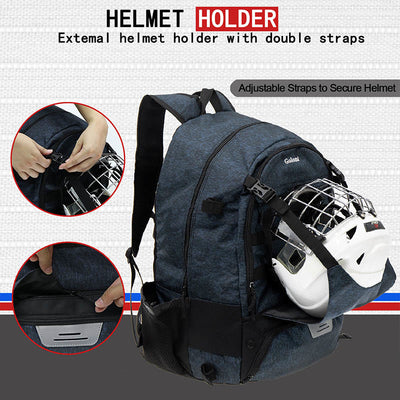 Lacrosse Bag Field Hocket Backpack Sport Bag with Two Stick Holders