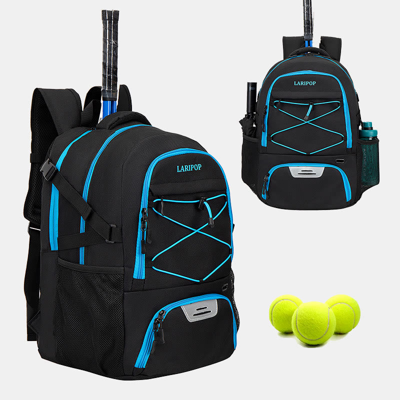 Large Capacity Tennis Racket Bag Sports Backpack with Shoes Compartment