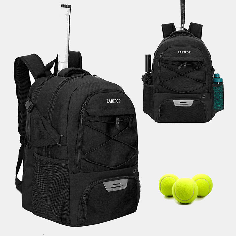 Large Capacity Tennis Racket Bag Sports Backpack with Shoes Compartment