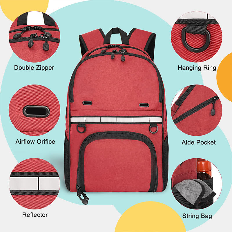 Bowling Ball Bag Backpack for Single Ball with Shoes Compartment