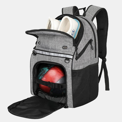 Bowling Ball Bag Backpack for Single Ball with Shoes Compartment