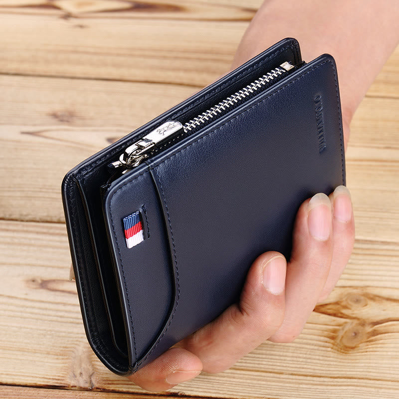 Large Capacity Genuine Leather Classic Wallet