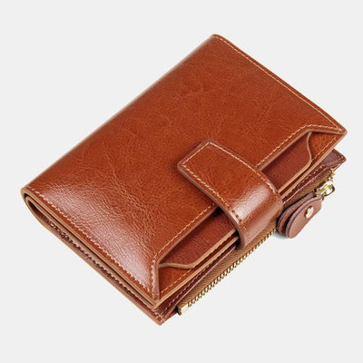 Multi-card Vintage Designed RFID Blocking Wallet Purse