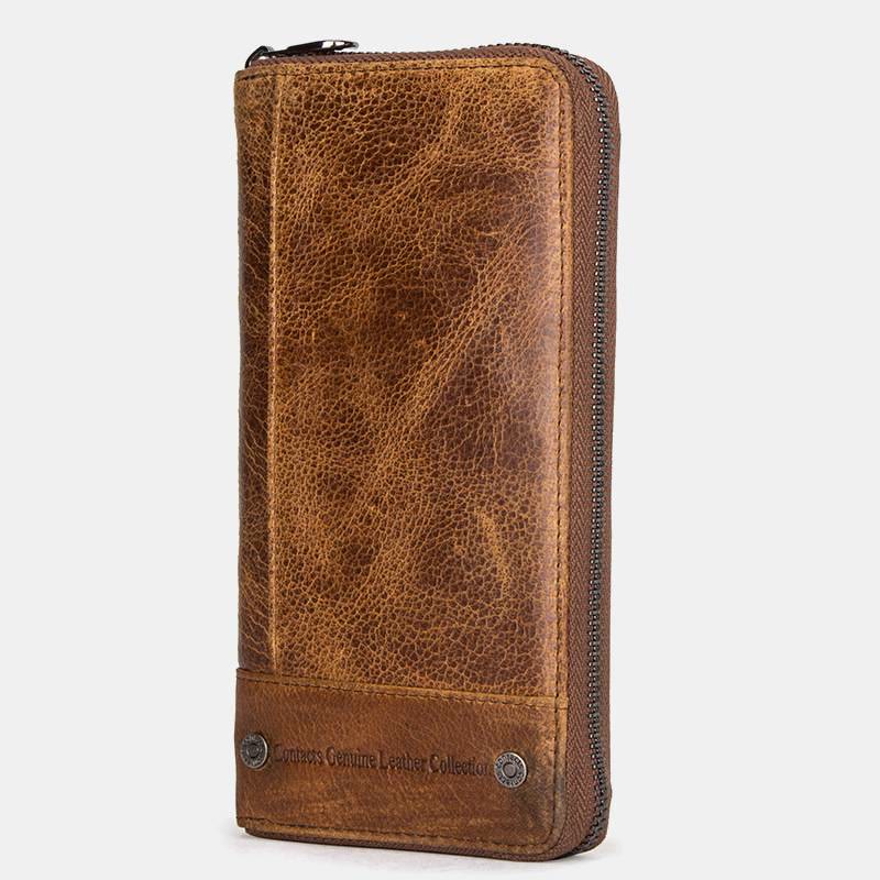 Retro Multifunctional Genuine Leather RFID Wallet