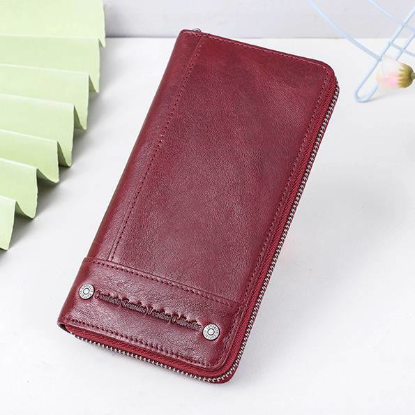 Retro Multifunctional Genuine Leather RFID Wallet