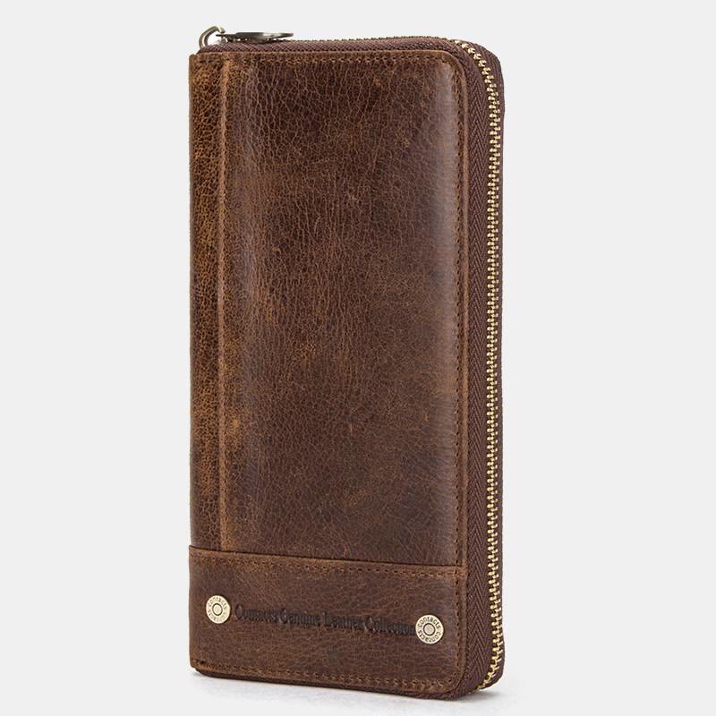 Retro Multifunctional Genuine Leather RFID Wallet