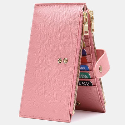 RFID Blocking Large Capacity Card Holder Classic Bifold Wallet