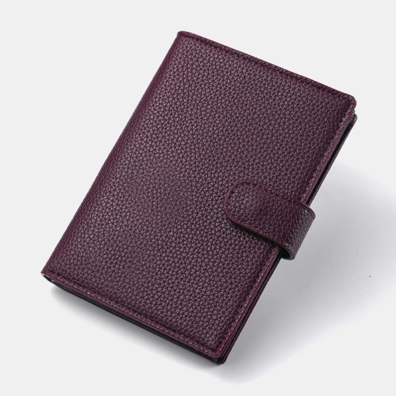 Leather Passport Holder Wallet Card Holder Passport Case