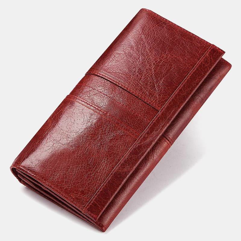 RFID Blocking Anti-theft Genuine Leather Wallet