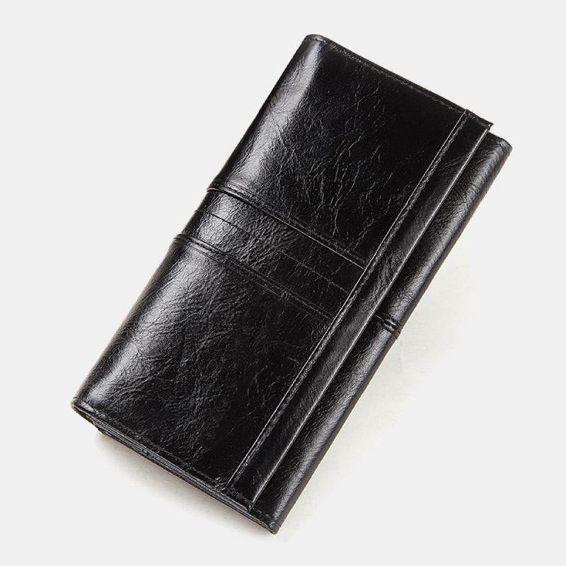 RFID Blocking Anti-theft Genuine Leather Wallet