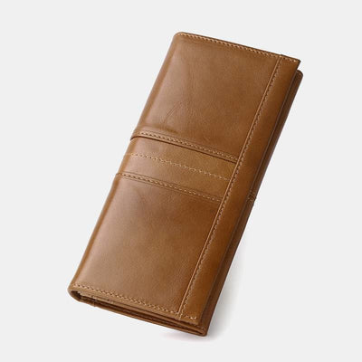 RFID Blocking Anti-theft Genuine Leather Wallet