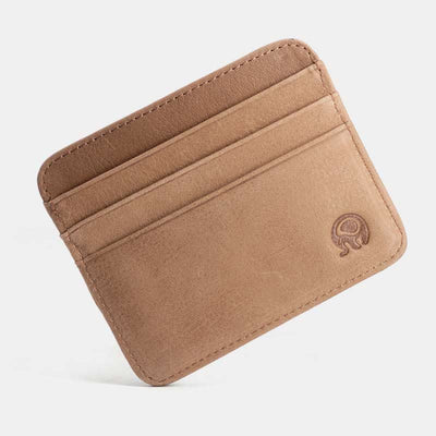 Slim Minimalist Front Pocket Wallet Genuine Leather Card Holder Card Case