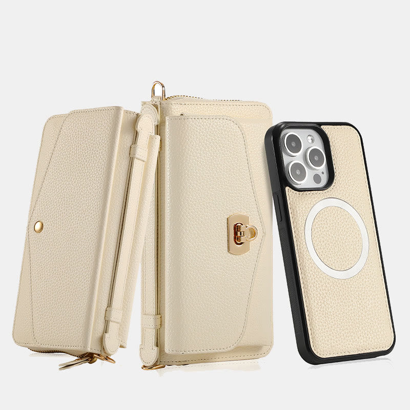 RFID Blocking Wallet Magnetic Phone Case for iPhone