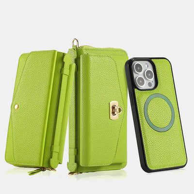 RFID Blocking Wallet Magnetic Phone Case for iPhone