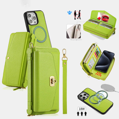 RFID Blocking Wallet Magnetic Phone Case for iPhone