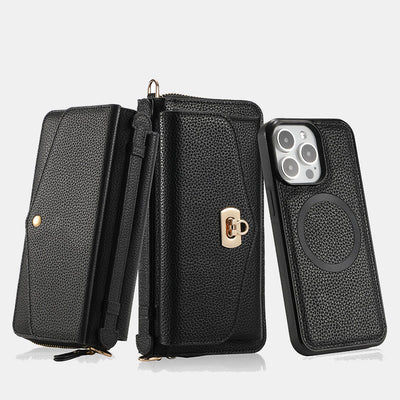 RFID Blocking Wallet Magnetic Phone Case for iPhone