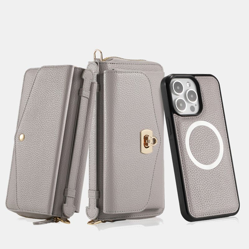 RFID Blocking Wallet Magnetic Phone Case for iPhone