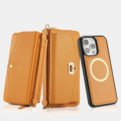 RFID Blocking Wallet Magnetic Phone Case for iPhone