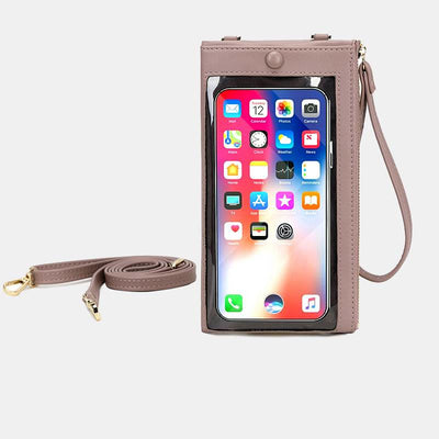 Phone Bag for Women Touchable Minimalist Leather Daily Shopping Wallet