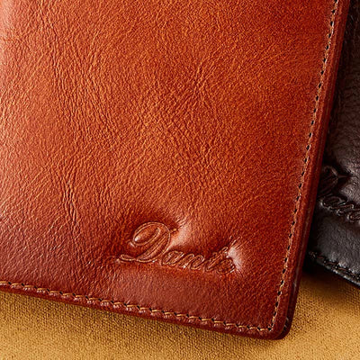 Retro Bifold RFID Blocking Leather Wallet for Men