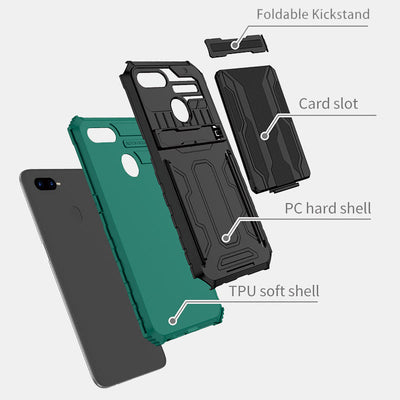 Silicone Phone Wallet Case for iPhone with Detachable Card Holder Kickstand