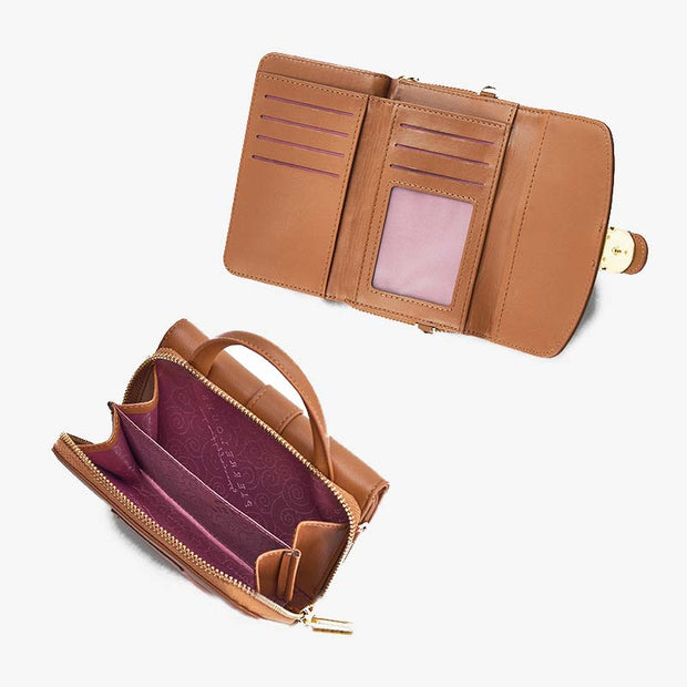 Classic Phone Bag For Women Multifunctional 2 In 1 Wallet