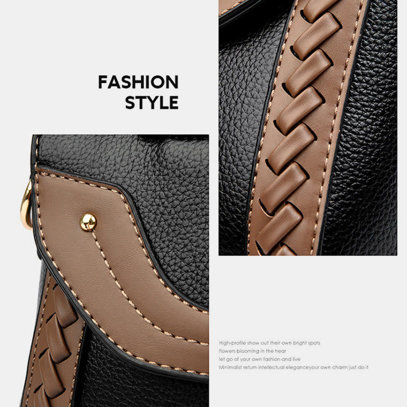 Limited Stock: Women Buckle Leather Square Crossbody Bag